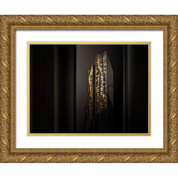 Scherhag, Ute 14x12 Gold Ornate Wood Framed with Double Matting Museum Art Print Titled - Golden Hour