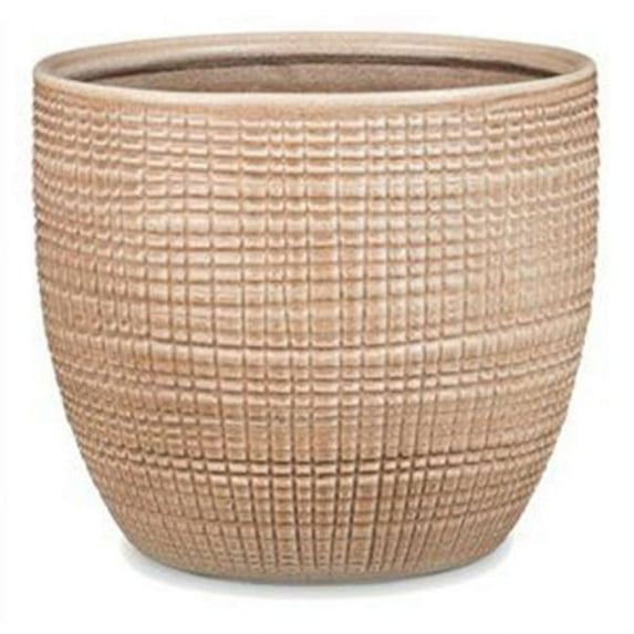 Scheurich USA 256515 5.5 x 6.25 in. Ceramic Indoor Planter, Canela Tan - Pack of 4