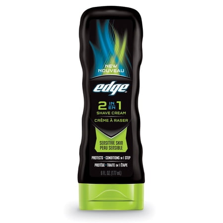 Edge Sensitive Skin 2-in-1 Shave Cream for Men, 6 oz