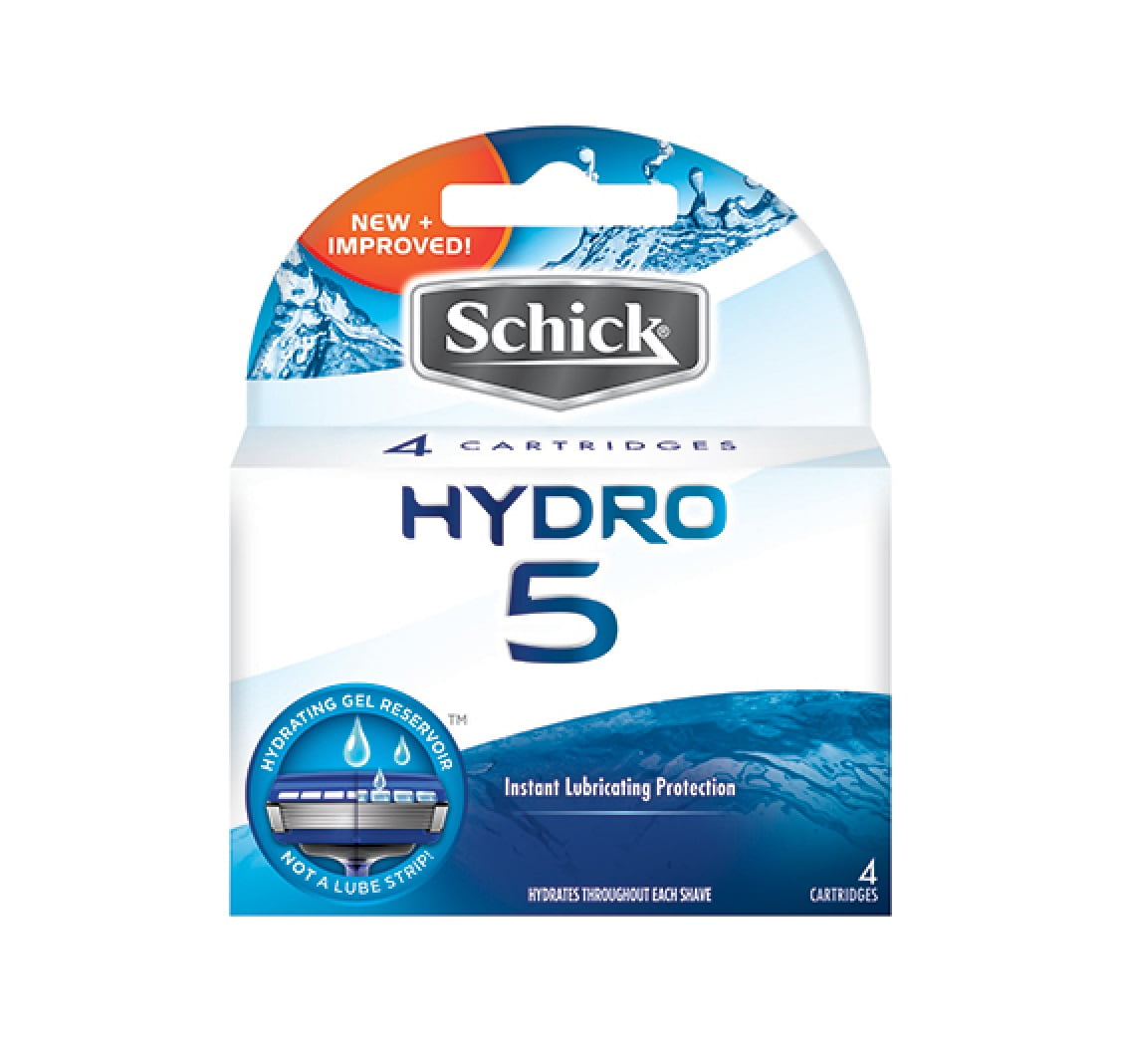 Schick Hydro3 Silk Refill Blade Cartridges, 4 ct (Bulk Packaging)
