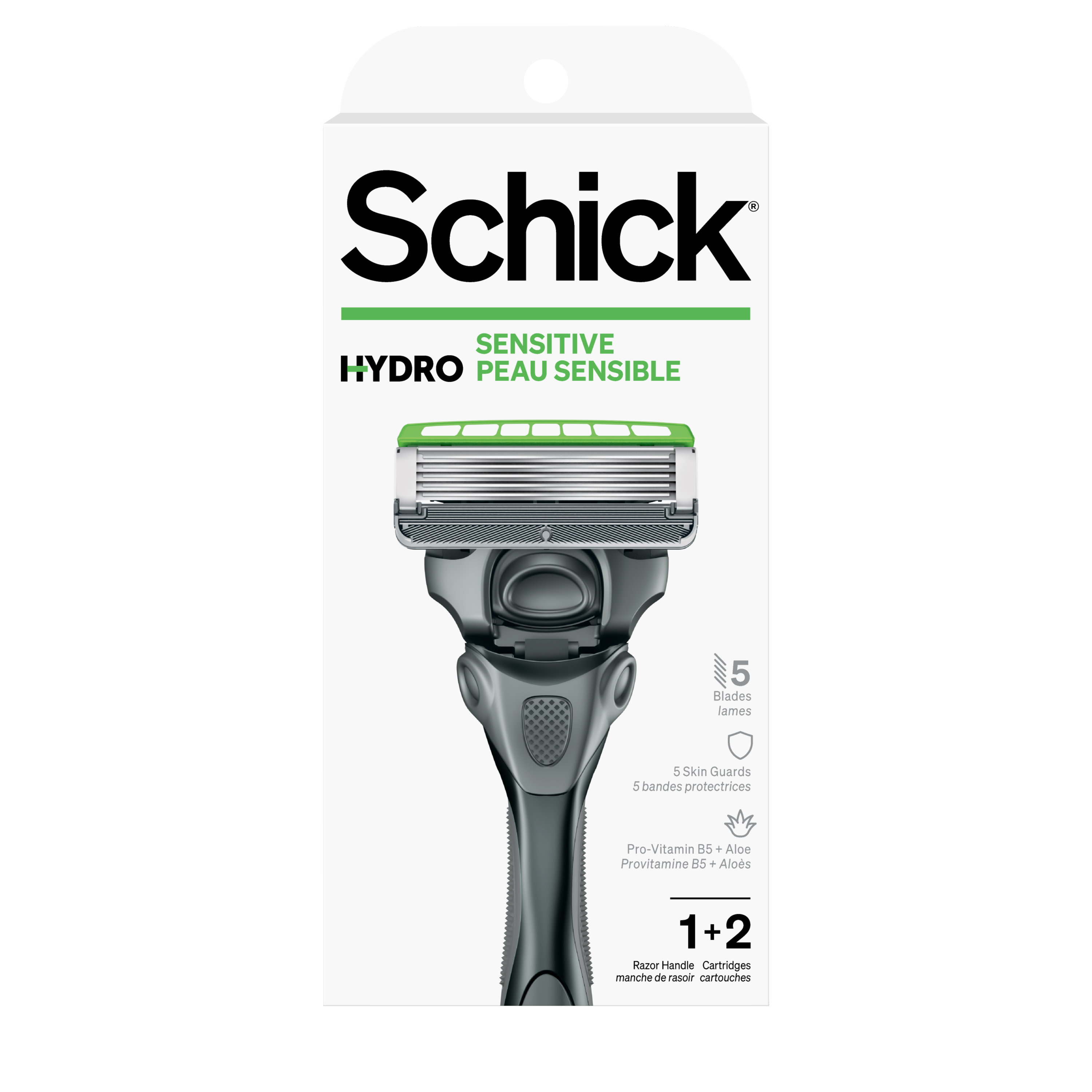 Schick Hydro 5 Sense Sensitive Men's Razor, and 2 Refills - image 1 of 9