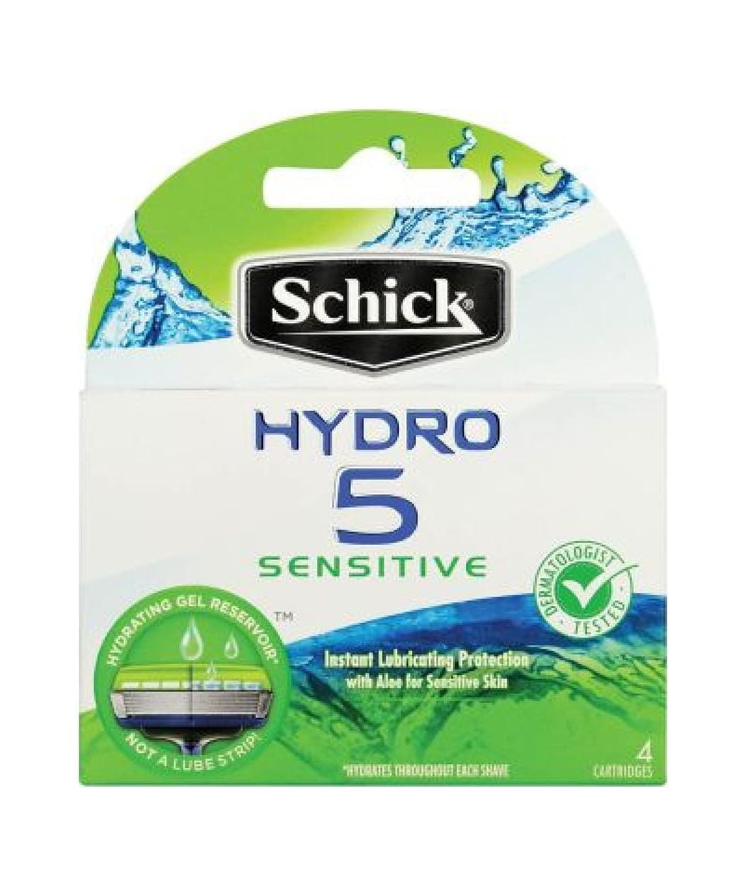 Schick Hydro 5 Sensitive Skin 5Blade Shave Cartridges, 4 ct