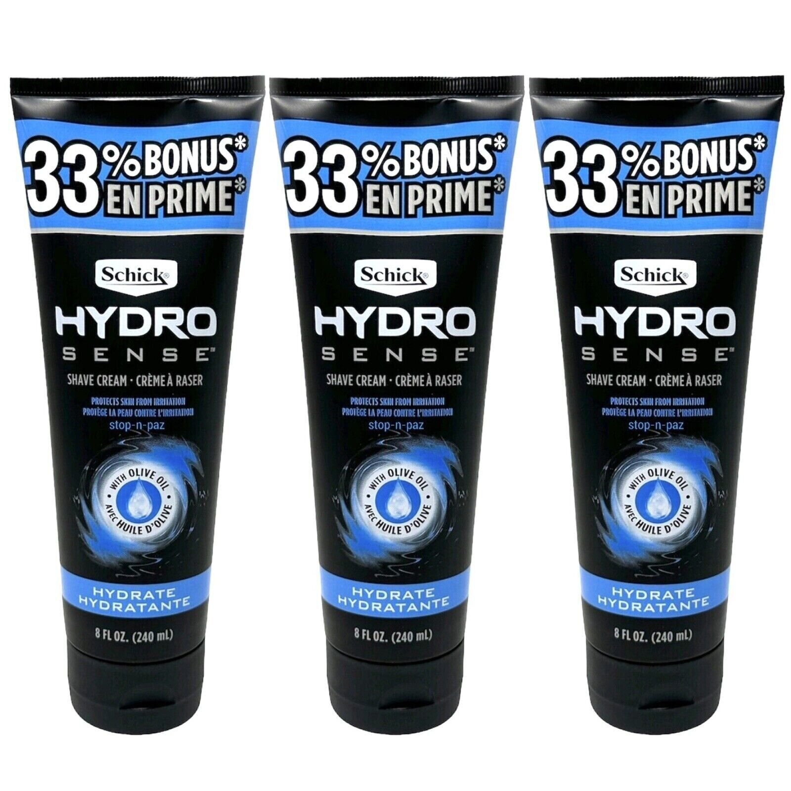 Schick Hydro Sense Shave Cream Non Foaming Formula w/ Olive Oil 8 oz 3