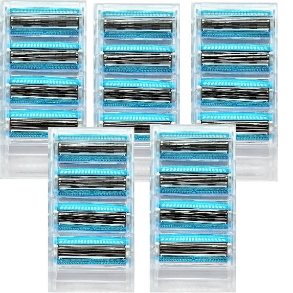 Schick Hydro Silk 3 Refill Sensitive Care Women's Disposable Razors, Pack of 20 Cartridges for Women ( Only Cartridges, DOES NOT INCLUDE PINK HANDLE)