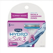 Schick Hydro Silk 3 Women's Razor Blade Refills, 4 Ct