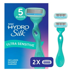 Schick Hydro Silk Sensitive Care Women's Razor - 1 Razor Handle Plus 2 Refill Razor Blades and 1 Bonus Dermaplane Touch-Up (Pack of 1)