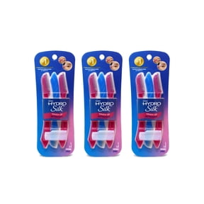 Schick Hydro Silk Touch-Up Manual Dermaplaning Face Razor with Precision Eyebrow Cover, Womens Facial Razor, 3 Count Pack of 3