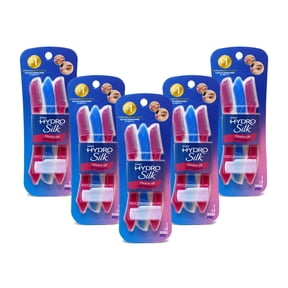 Schick Hydro Silk Touch-Up Manual Dermaplaning Face Razor with Precision Eyebrow Cover, Womens Facial Razor, 3 Count Pack of 5