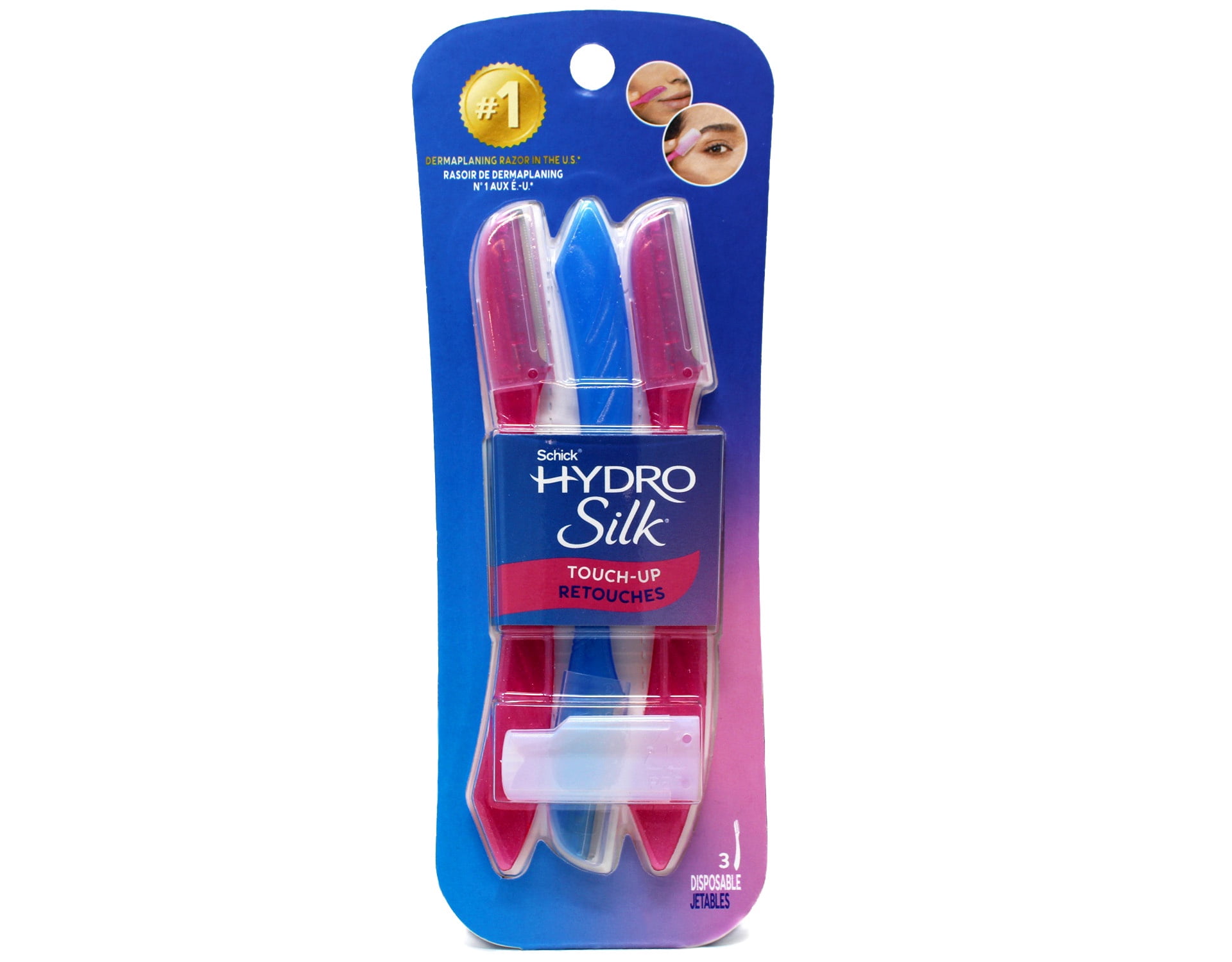 HOSOO The Touch of Silk セット Schick Hydro Silk Touch-Up Facial Razor, 3ct, Dermaplaning Tool