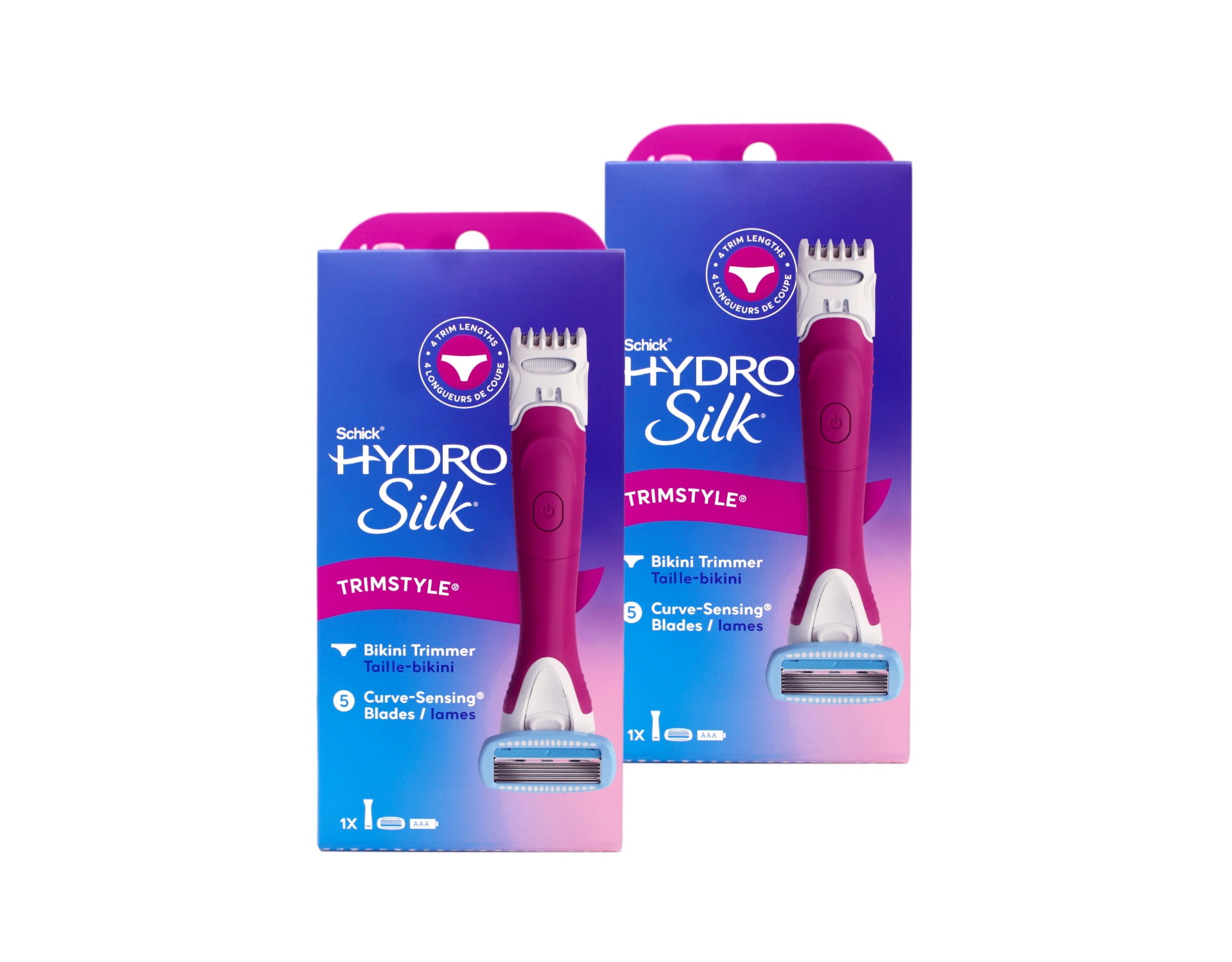 Schick Hydro Silk TrimStyle Hydrating Razor & Bikini Trimmer 1 ea (Pack of 2)