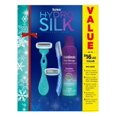 thumbnail image 1 of Schick Hydro Silk Women's Gift Set, Includes Sensitive Care Women's Razor Handle, 2 5-Blade Refills, 1 Touch-Up Razor, & 1 Skintimate Shave Gel, 1 of 5
