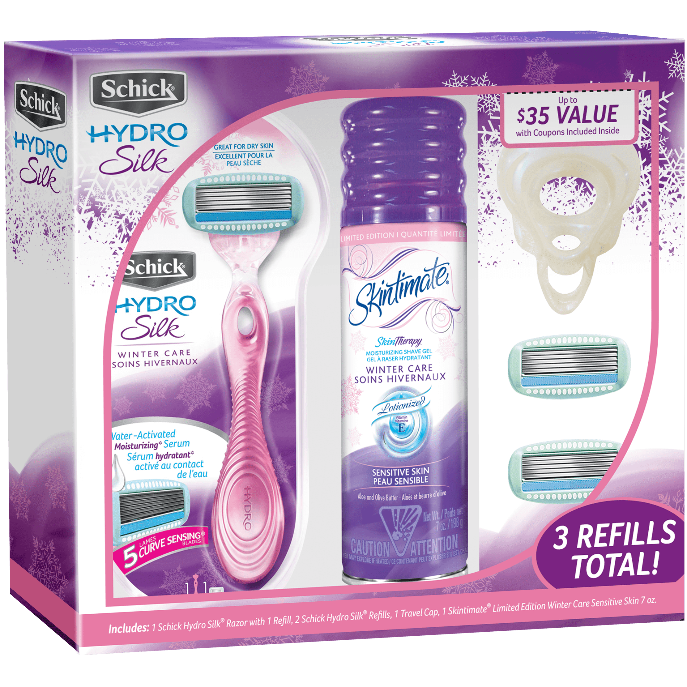 Schick hydro silk store gift set