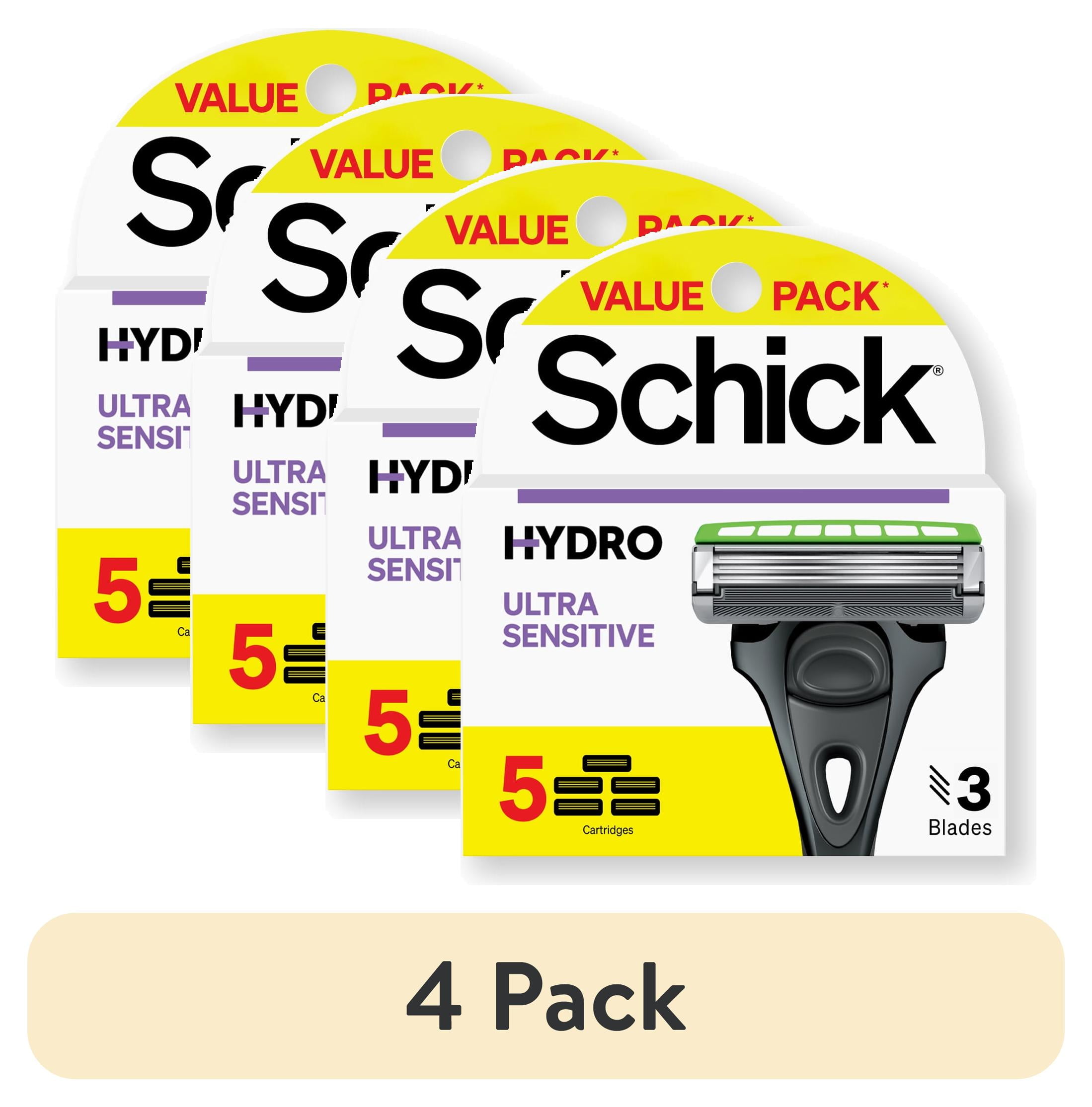 (4 pack) Schick Hydro Ultra Sensitive Razor Blade Refills, 5ct, Men's