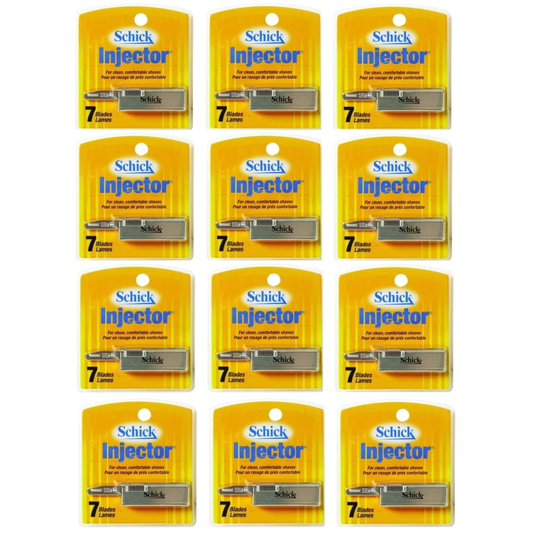 Schick Comfortable Shave Injector Blades, 7 Ct. Each, Chromium