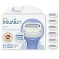 thumbnail image 1 of Schick Intuition Pure Nourishment 4-Blade Women's Razor Blade Cartridge Refills, 6 Count, 1 of 12