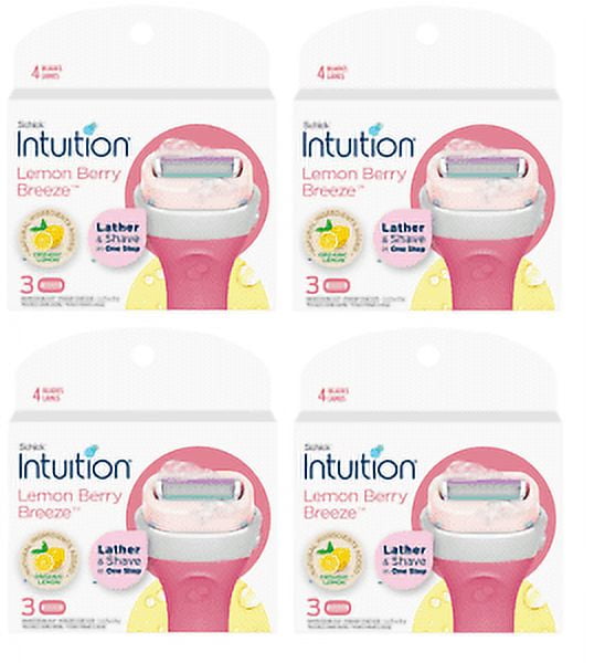 Schick Intuition Women's Shaving Soap Lemon Berry Breeze Refill Blade
