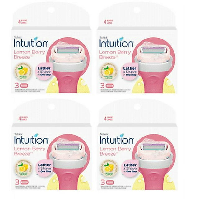 Schick Intuition Women's Shaving Soap Lemon Berry Breeze Refill Blade