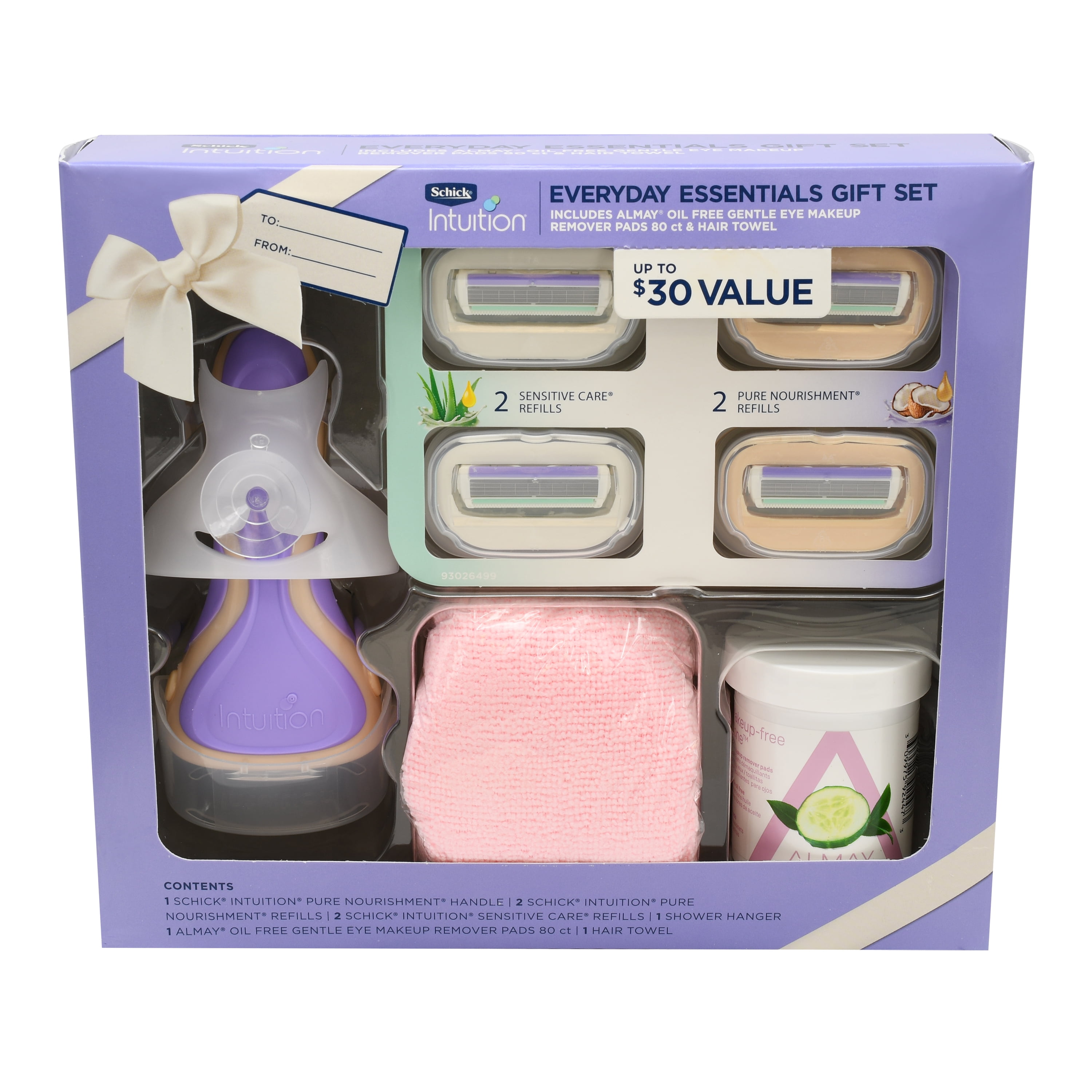 Schick Intuition Morning Essentials Holiday Gift Set, 8 pcs