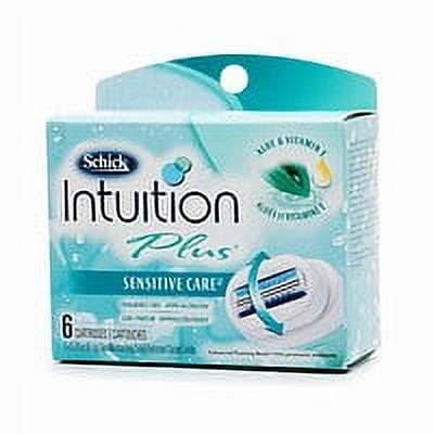 Schick Intuition Plus Moisture Refill Cartridges For Sensitive Skin With Aloe And Vitamin E - 6 Ea