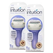 Schick Intuition Pure Nourishment Razors for Women | 1 Razor & 2 Intuition Razor Blades Refill with Organic Cocoa Butter Pack of 2