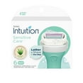 thumbnail image 1 of Schick Intuition Refill, Razors for Women Sensitive Skin | Intuition Razor Blades Refill with Organic Aloe, Razor Refills , 6 Count (Pack of 1), 1 of 11