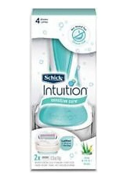 Schick Intuition Sensitive Care Razor with 2 Refill Blade Cartridges ...