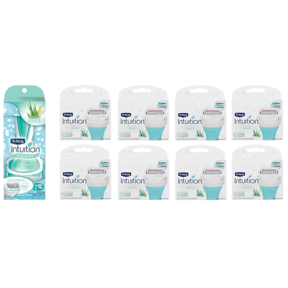 Schick Intuition Sensitive Care Razor with 26 Refill Blades