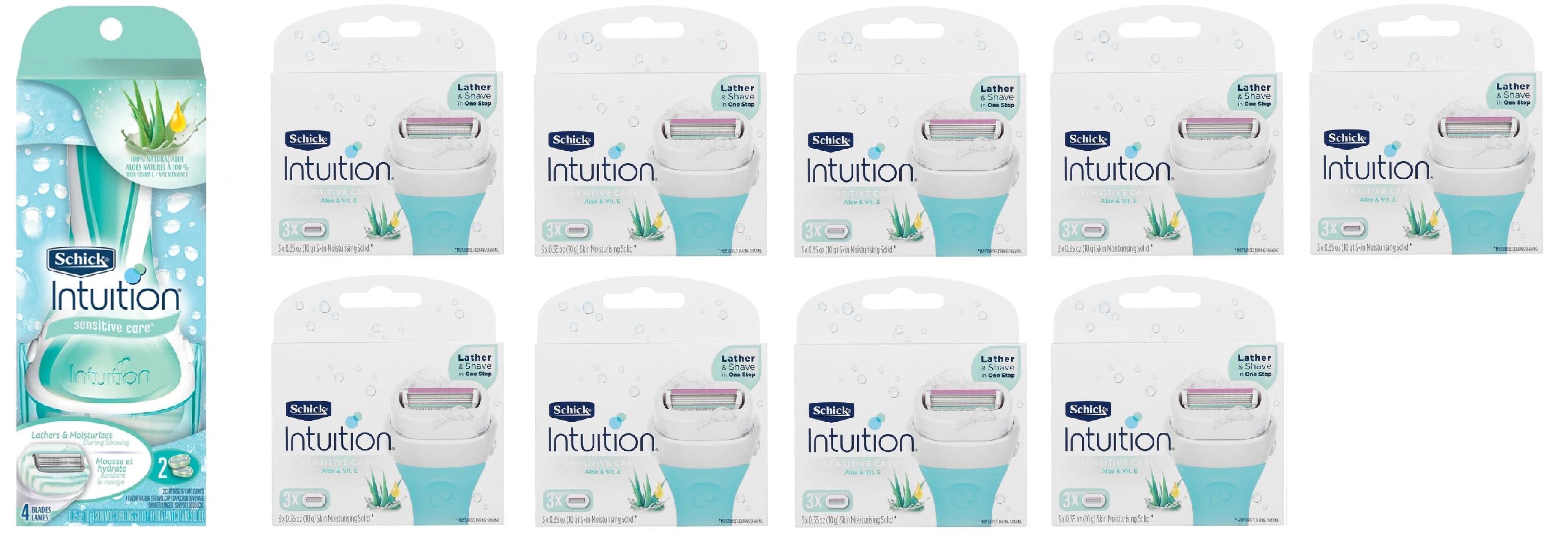 Schick Intuition Sensitive Care Razor with 29 Refill Blades