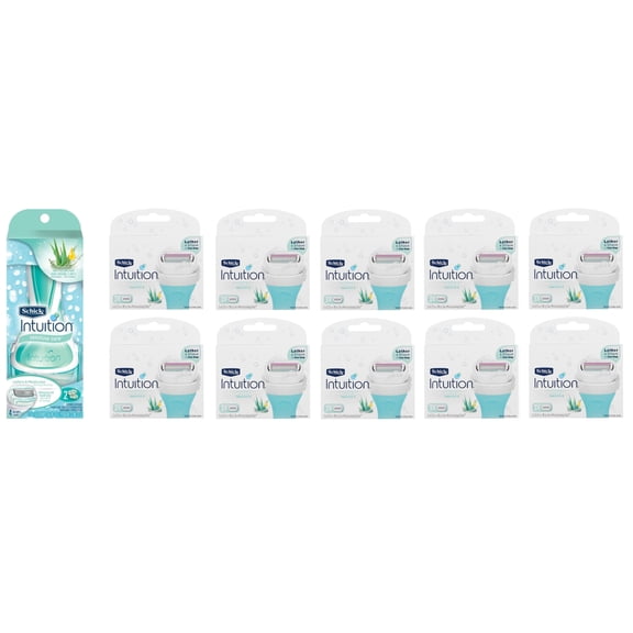 Schick Intuition Sensitive Care Razor with 32 Refill Blades
