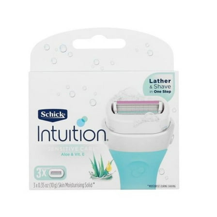 Schick Intuition Sensitive Care Refill Blade Cartridges, 3 ct