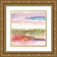 thumbnail image 1 of Schick, Mike 12x12 Gold Ornate Wood Framed with Double Matting Museum Art Print Titled - Influence of Line and Color Gold Bright, 1 of 4