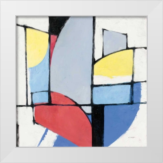 Schick, Mike 12x12 White Modern Wood Framed Museum Art Print Titled - Primaries