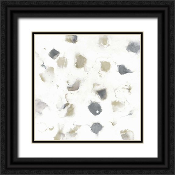 Schick, Mike 15x15 Black Ornate Wood Framed with Double Matting Museum Art Print Titled - Nougat I Neutral