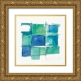 thumbnail image 1 of Schick, Mike 15x15 Gold Ornate Wood Framed with Double Matting Museum Art Print Titled - 131 West 3rd Street Square II on White, 1 of 4