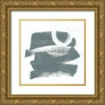 thumbnail image 1 of Schick, Mike 15x15 Gold Ornate Wood Framed with Double Matting Museum Art Print Titled - Gray and White IX, 1 of 4