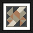 thumbnail image 1 of Schick, Mike 20x20 Black Ornate Wood Framed with Double Matting Museum Art Print Titled - Triangles I Highland, 1 of 4