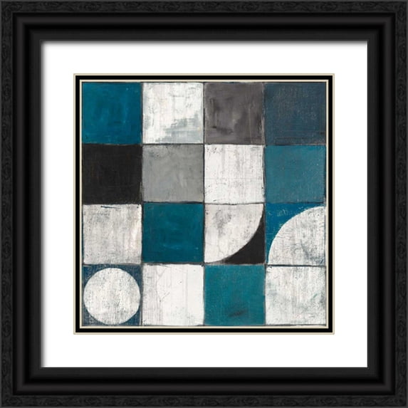 Schick, Mike 26x26 Black Ornate Wood Framed with Double Matting Museum Art Print Titled - Tango Detal I BW