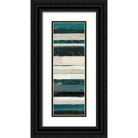 Schick, Mike 9x18 Black Ornate Wood Framed with Double Matting Museum Art Print Titled - Blue Zephyr IV