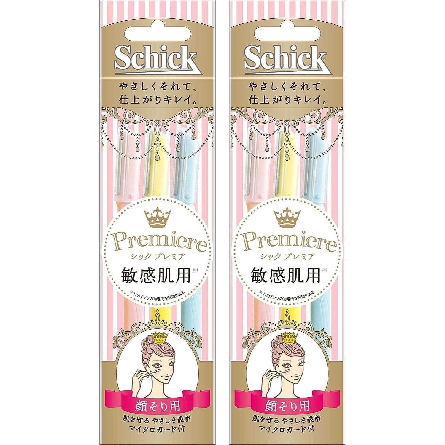 Schick Premium Sensitive Skin Disposable Razors (3 Count x 2 Packs) Direct from JAPAN - Tokyo Sakura Mall