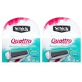 thumbnail image 1 of Schick Quattro for Women Sensitive Hypo Allergenic Aloe Refill Blade Cartridges, 4 Count (Pack of 2), 1 of 1