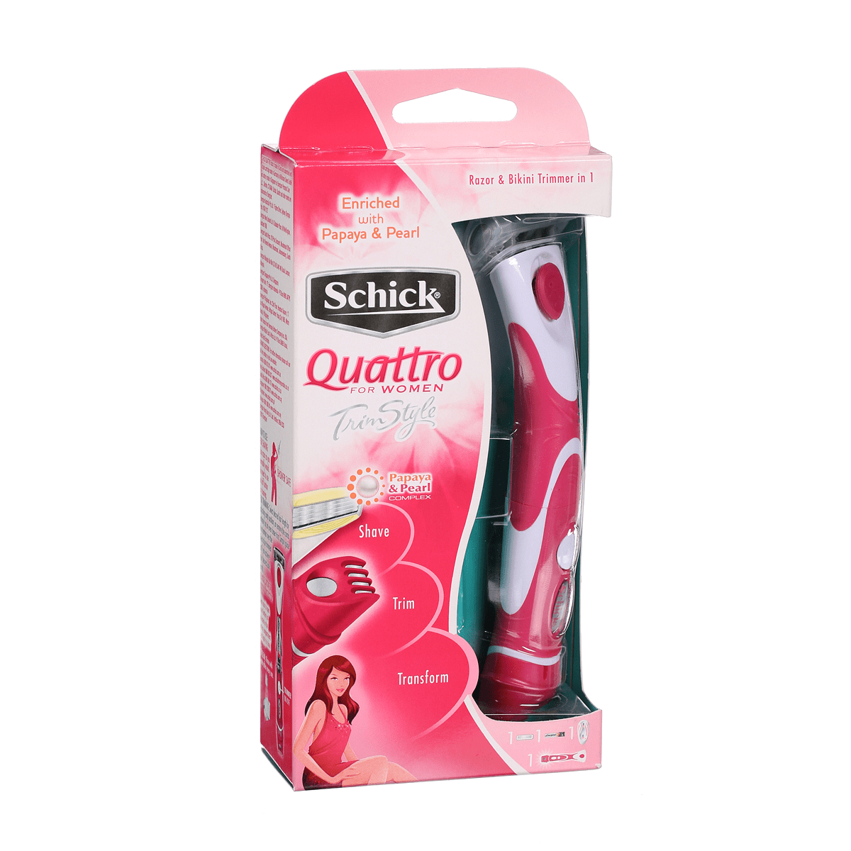 Schick Quattro for Women TrimStyle Razor and Bikini Trimmer