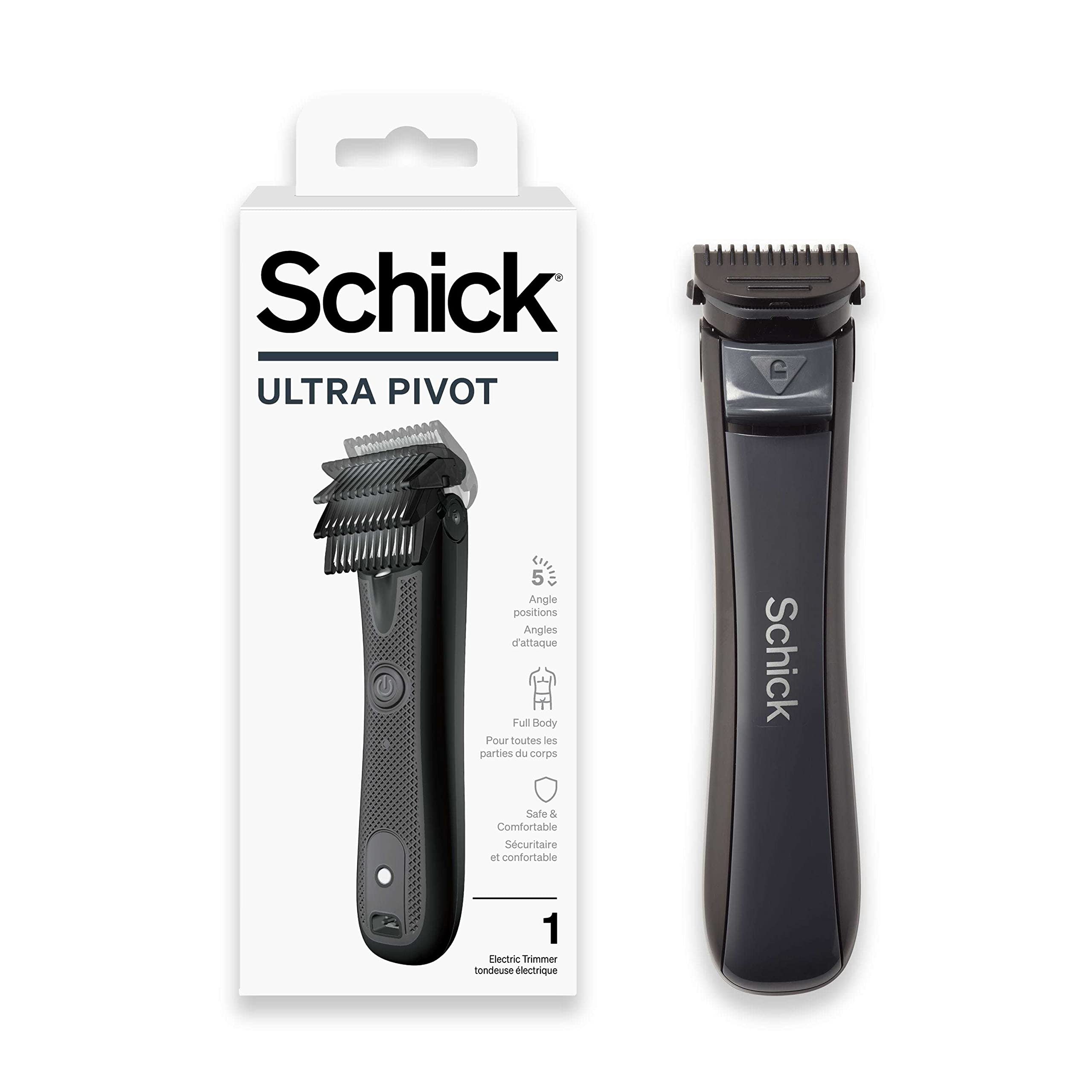 Schick Ultra Pivot?Body Trimmer For Men |?Electric Shaver, Body Hair  Trimmer For Men, Pubic Hair Trimmer For Men, Body Groomer For Men -  Walmart.com