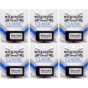 Schick Wilkinson Sword Double Edge Single Razor Cartridge, 5 Blades 6 Pack