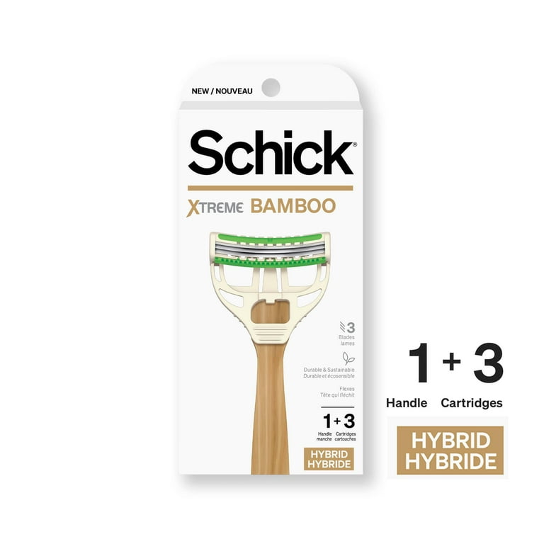 Schick Xtreme 3-Blade Bamboo Men's Disposable Shaving Razor