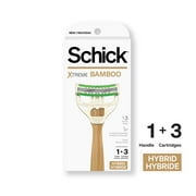 Schick Xtreme 3-Blade Bamboo Mens Disposable Razor, All Skin Types, 3 Ct
