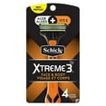 thumbnail image 1 of Schick Men’s Xtreme Face Body Disposable Razors – 3 Blades, 4 Count, 1 of 2