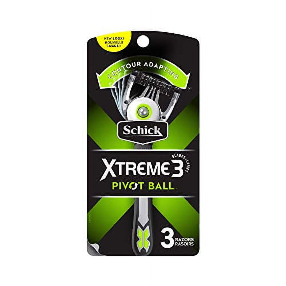 Schick Xtreme 3 Pivot Ball Disposable Razors for Men, 3 Count, 2 Pack