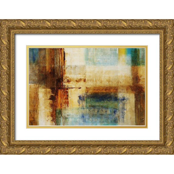 Schicker, Joshua 24x17 Gold Ornate Wood Framed with Double Matting Museum Art Print Titled - Recumbent