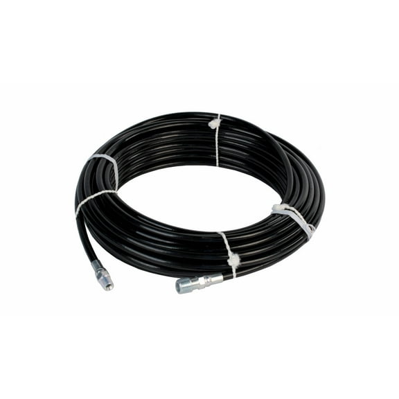Schieffer 4800 PSI 1/8" x 100' Thermoplastic Sewer Jetter Hose MPT 1/4 1/8 Solid