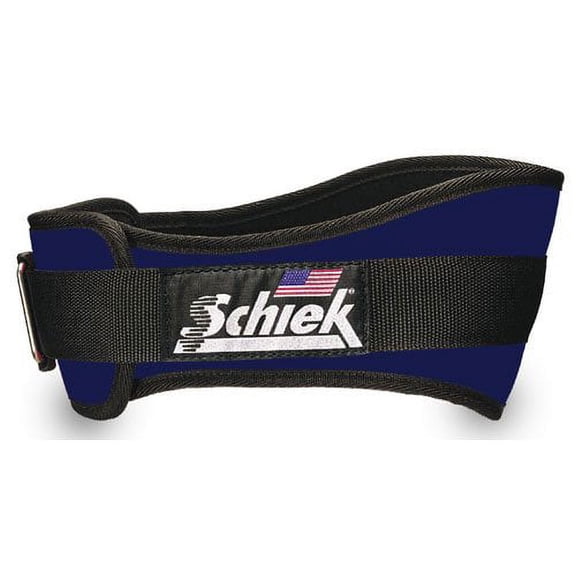 Schiek Gym Weight Lifting Belt - Nylon, 4 3/4 in. Back Width - Lt. Navy XLarge